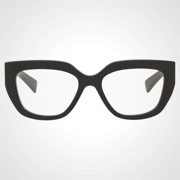 New Gucci Eyeglasses Black Cat Eye Metal GG Logo 53-18-140mm Rx-able Womens